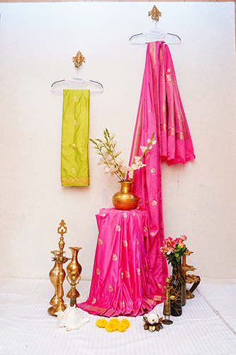 DN-3198 Mashru Kanchipuram Silk Saree