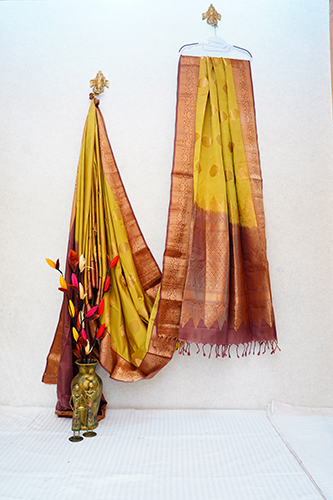 DN-2490 Pure Kanchipuram Silk  Saree