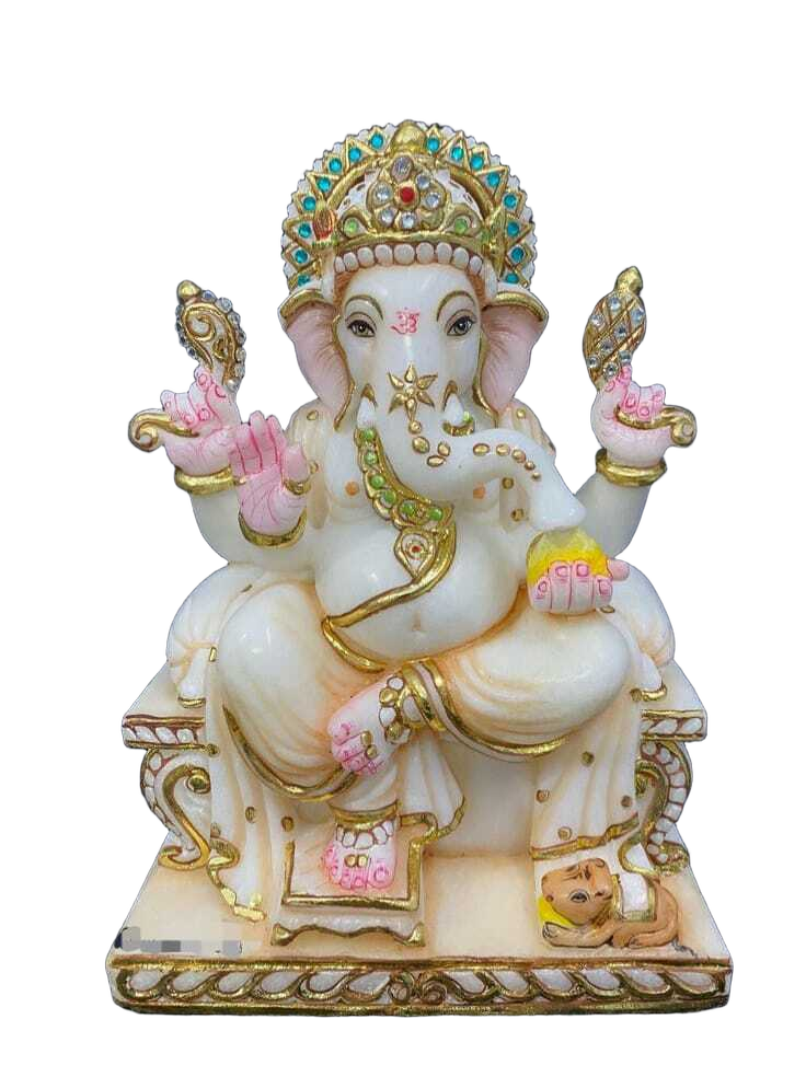 Polished Marble Ganesh ji Murti