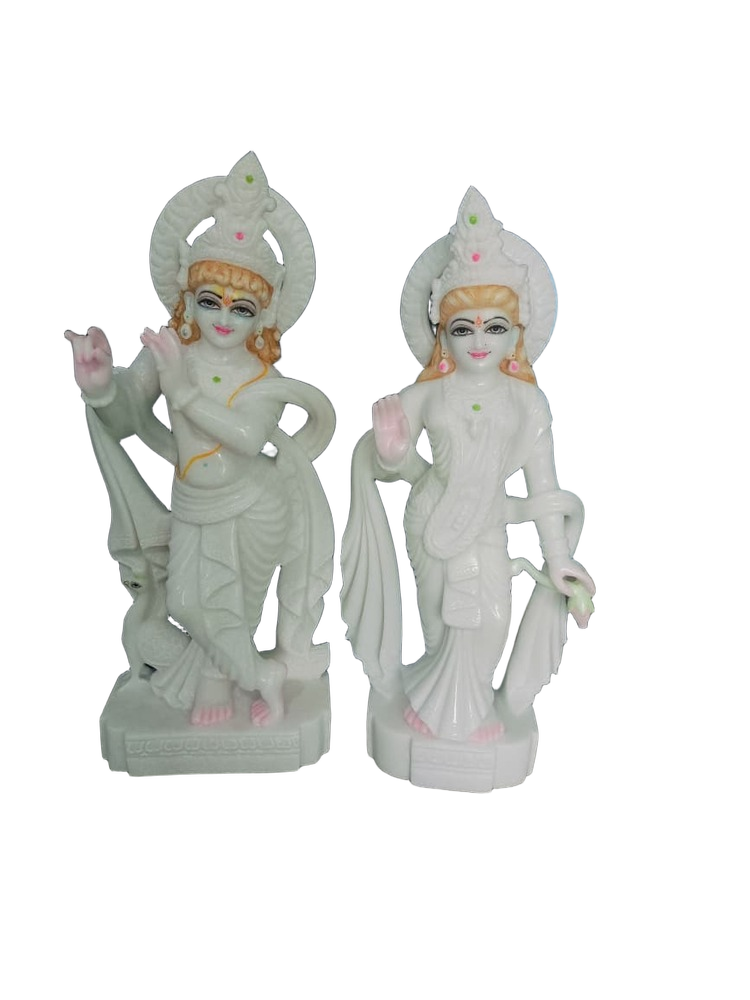 Marble Radha Krishna Statue