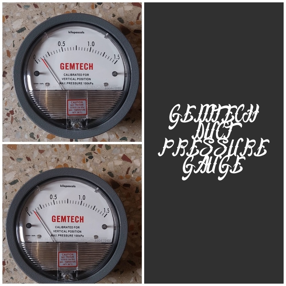 GEMTECH DIFFERENTIAL PRESSURE GAUGE Trusted By Across India