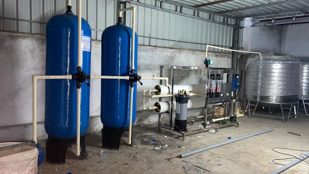 1000LPH Mild Steel Industrial RO System