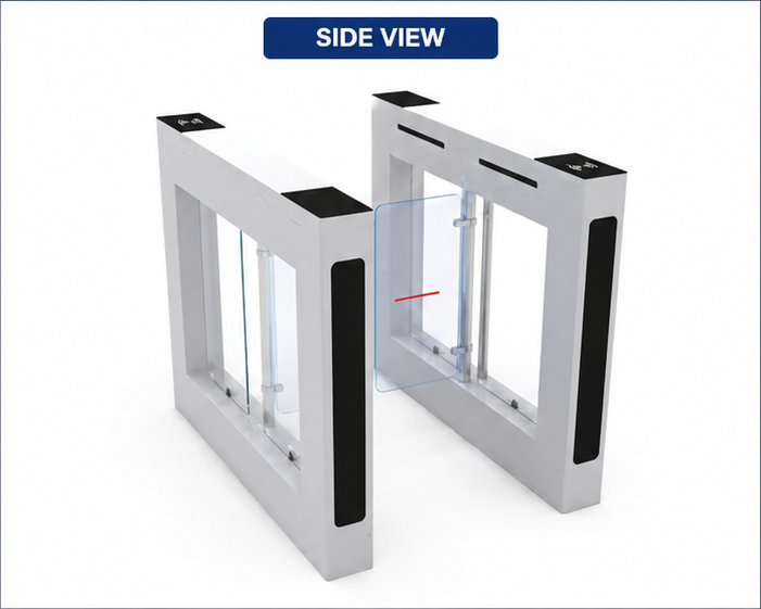 Swing Barrier - High-quality Metal Design, Different Sizes Available, Silver And Black Colors For Safety And Traffic Management