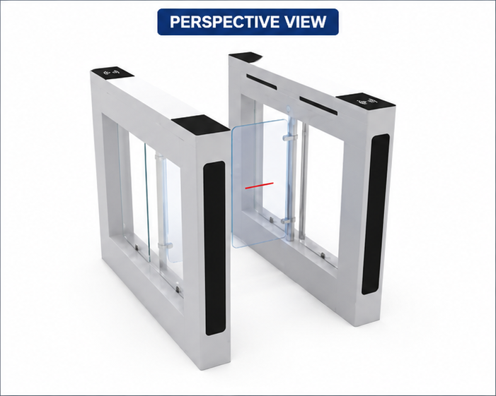 Swing Barrier - High-quality Metal Design, Different Sizes Available, Silver And Black Colors For Safety And Traffic Management