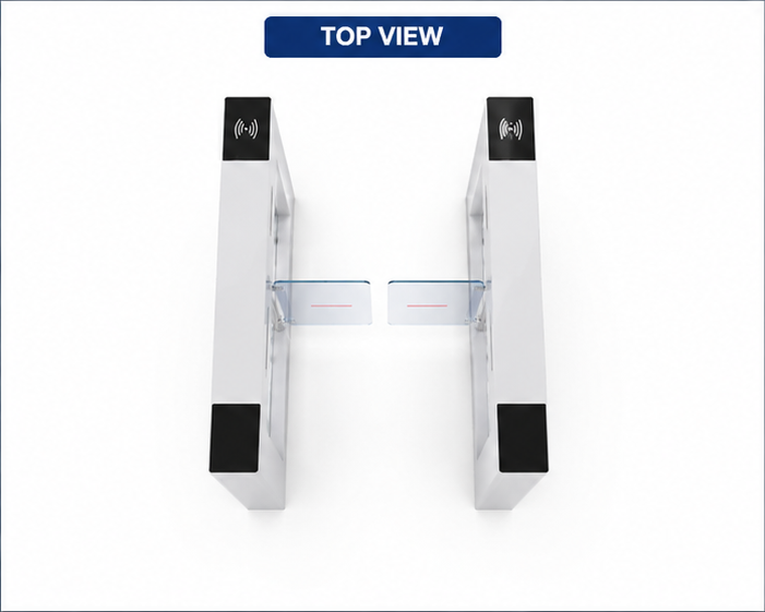 Swing Barrier - High-quality Metal Design, Different Sizes Available, Silver And Black Colors For Safety And Traffic Management