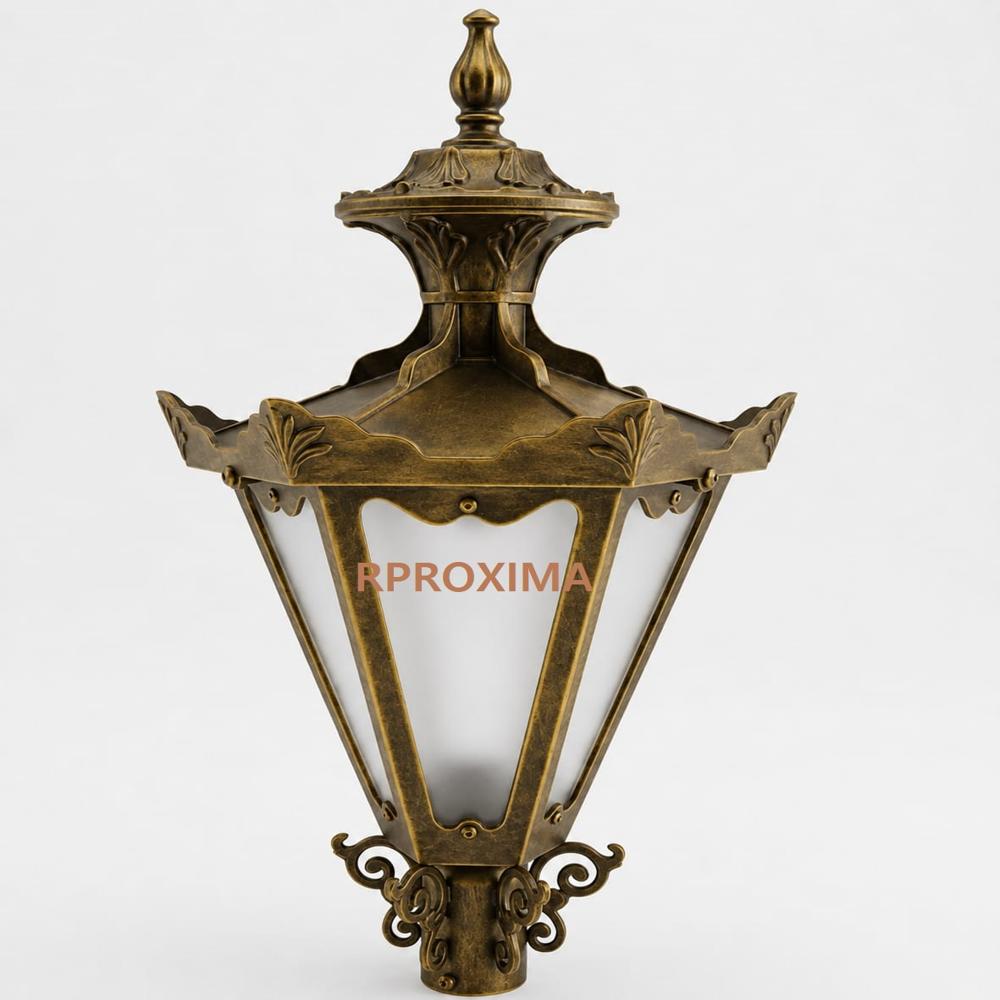 cast aluminum decorative pole light