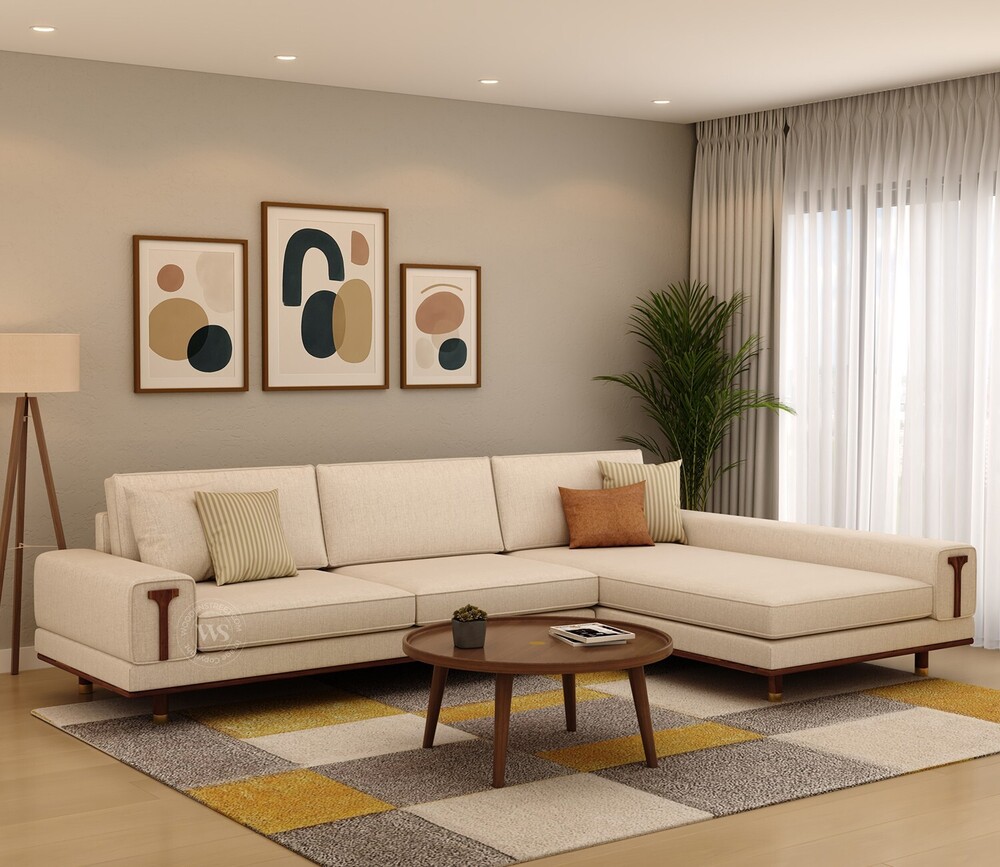 L Shape Sofa - Color: Rich Brown
