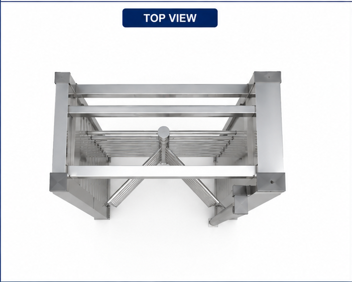 Full Height Turnstiles Gate - Color: As Per Availability