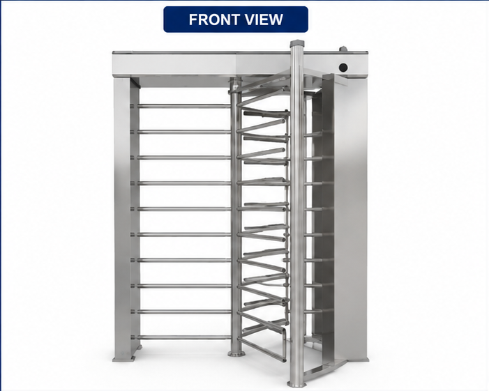 Full Height Turnstiles Gate - Color: As Per Availability