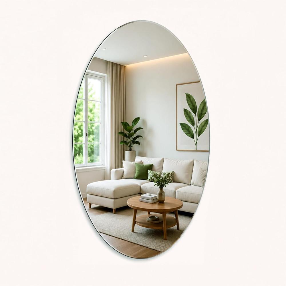 Oval Shape Sticker Mirror 