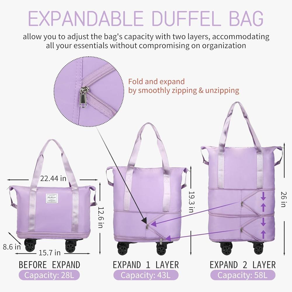Rolling Duffle Bag With Wheels