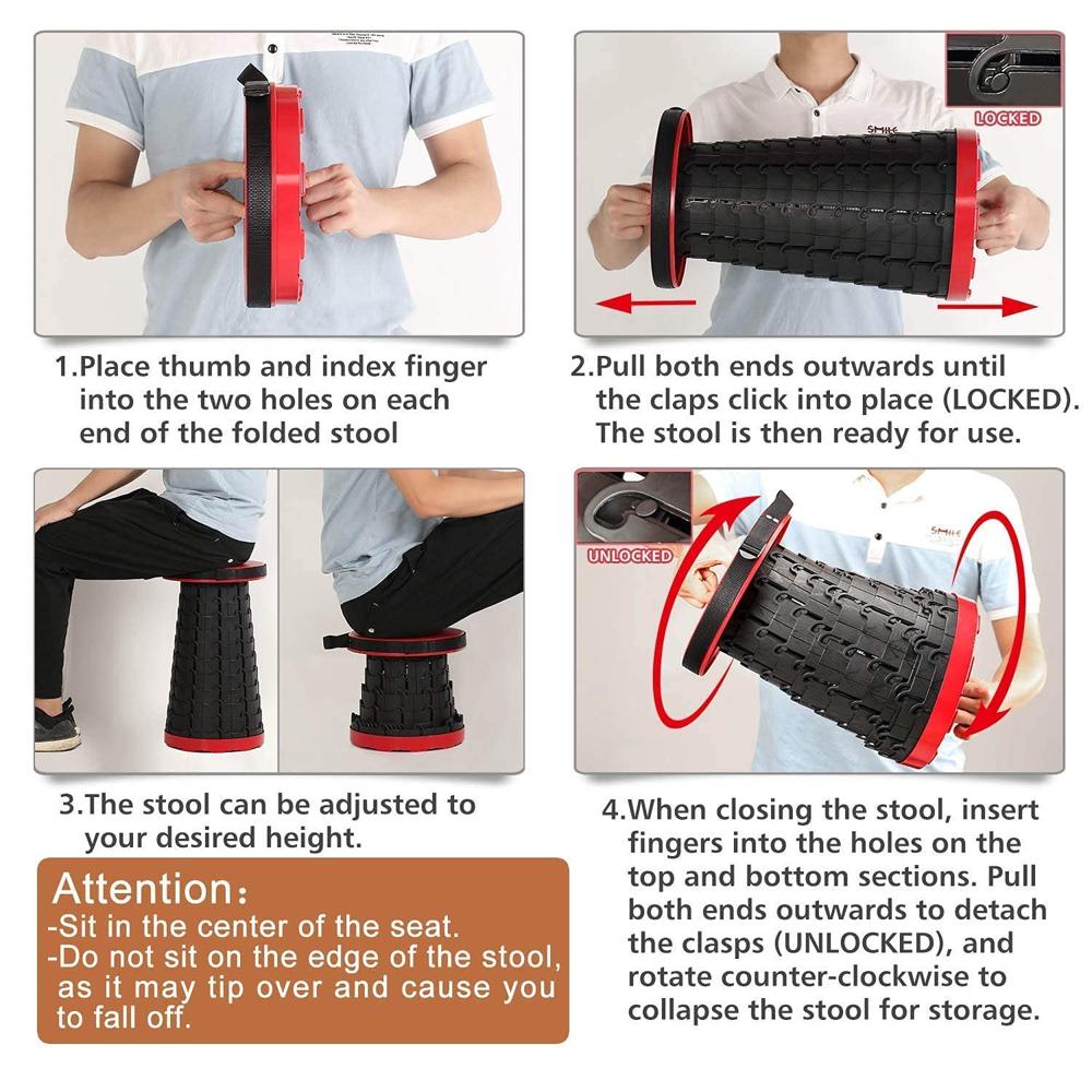 Telescoping Folding Stool