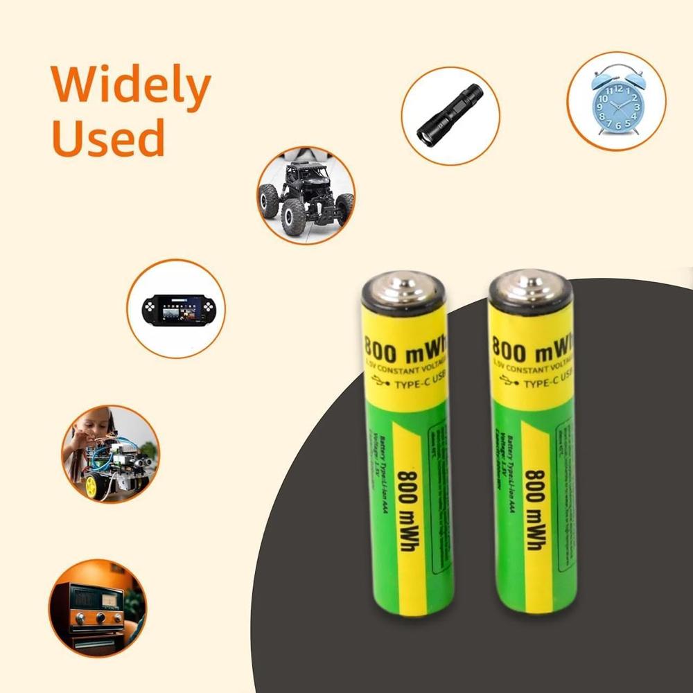 Type C Rechargeable Batteries (Pack