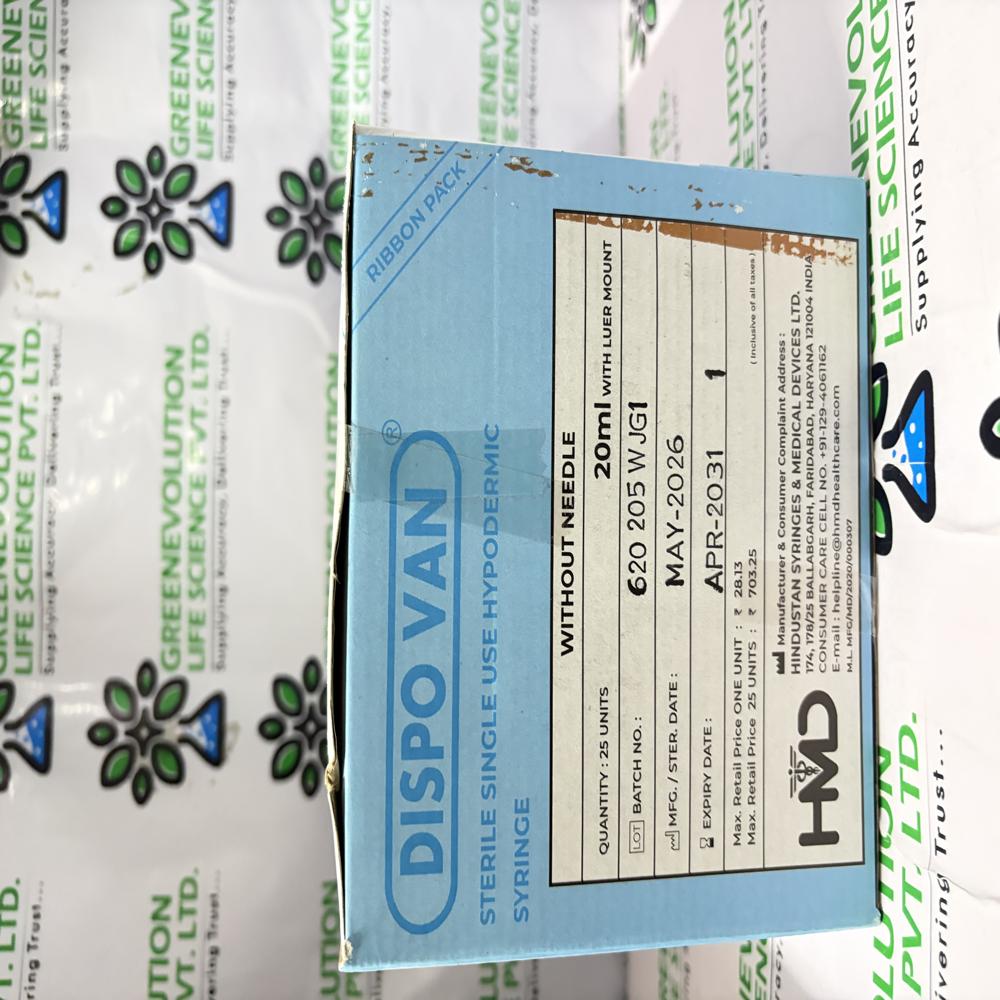 Dispo Van 50 ml Syringe without Needle
