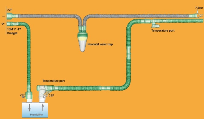 Intersurgical Neonatal Single Heated Wire With Water Trap - Accuracy: Maintains Desired Humidity And Temperature 2C
