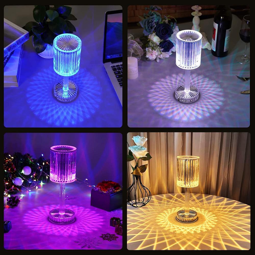 Usb Crystal Table Lamp
