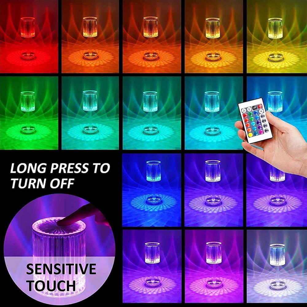 Usb Crystal Table Lamp
