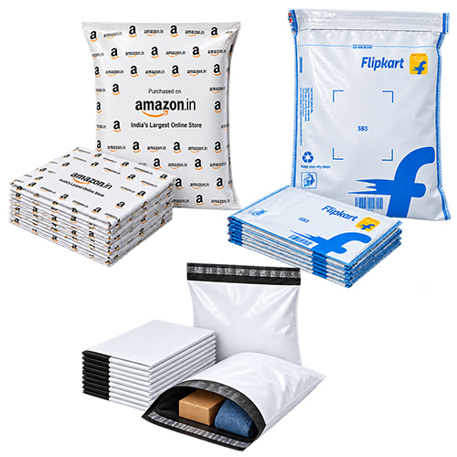 Normal White POD Courier Bags