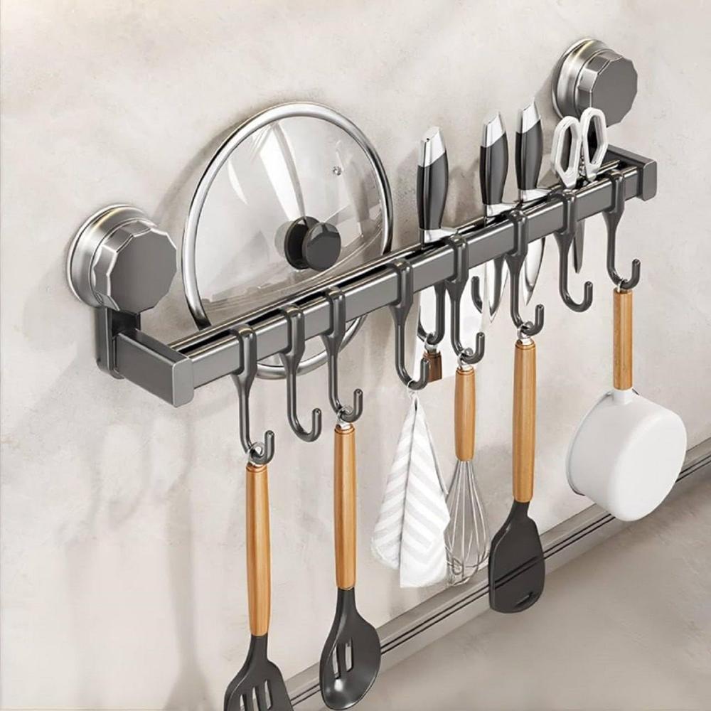 8 Hook Wall Mounted Hook Rack