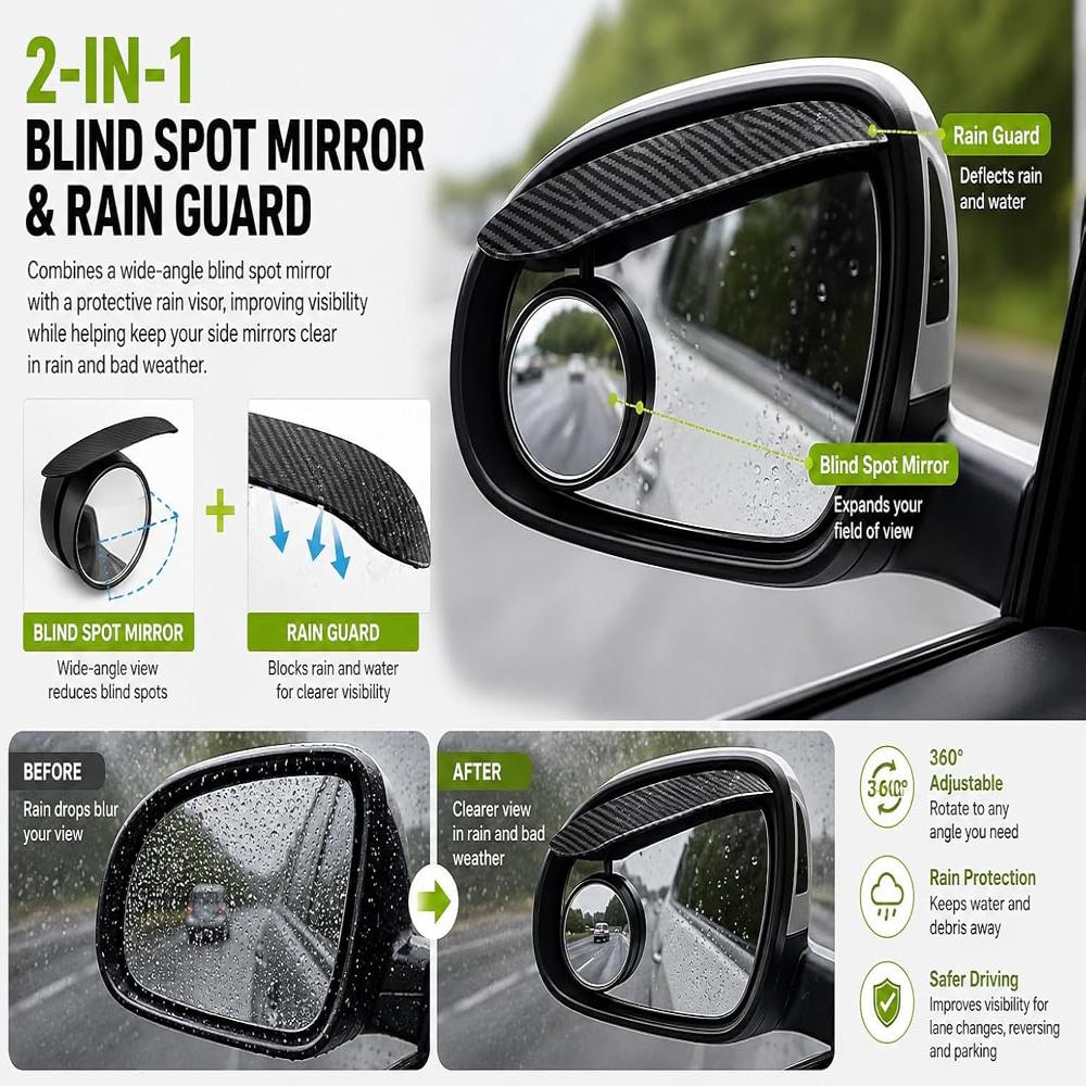 Car Rear View Mirror With Guard