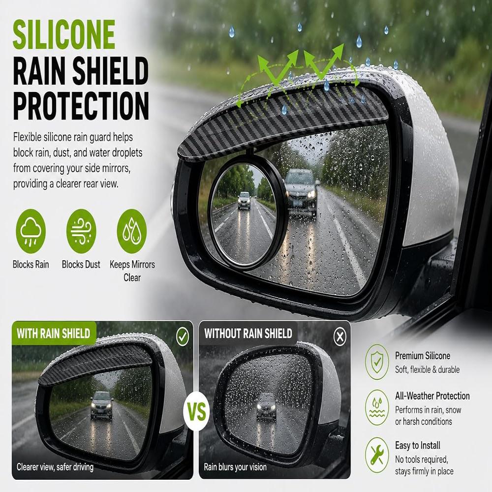 Car Rear View Mirror With Guard
