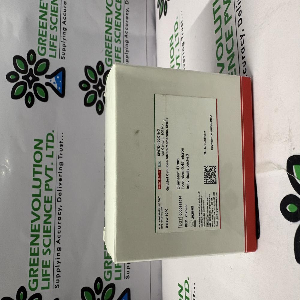 Gridded Cellulose Nitrate Membrane, Sterile Himedia