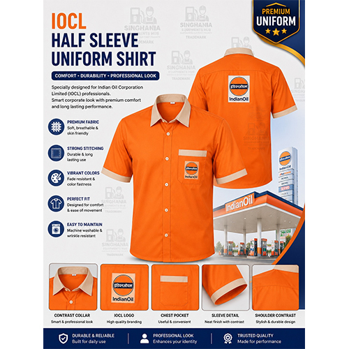 IOCL-Premium Half Sleeve Uniform Shirt