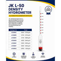 Hydrometer Jk L-50 All Range With Calibration Certificate