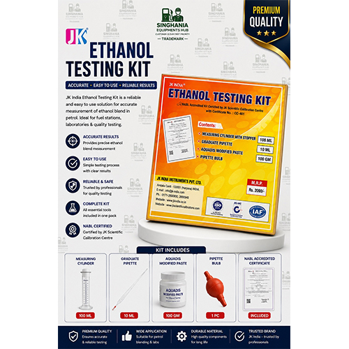 Ethanol Testing Kit With NABL Certificate (JK Class A)