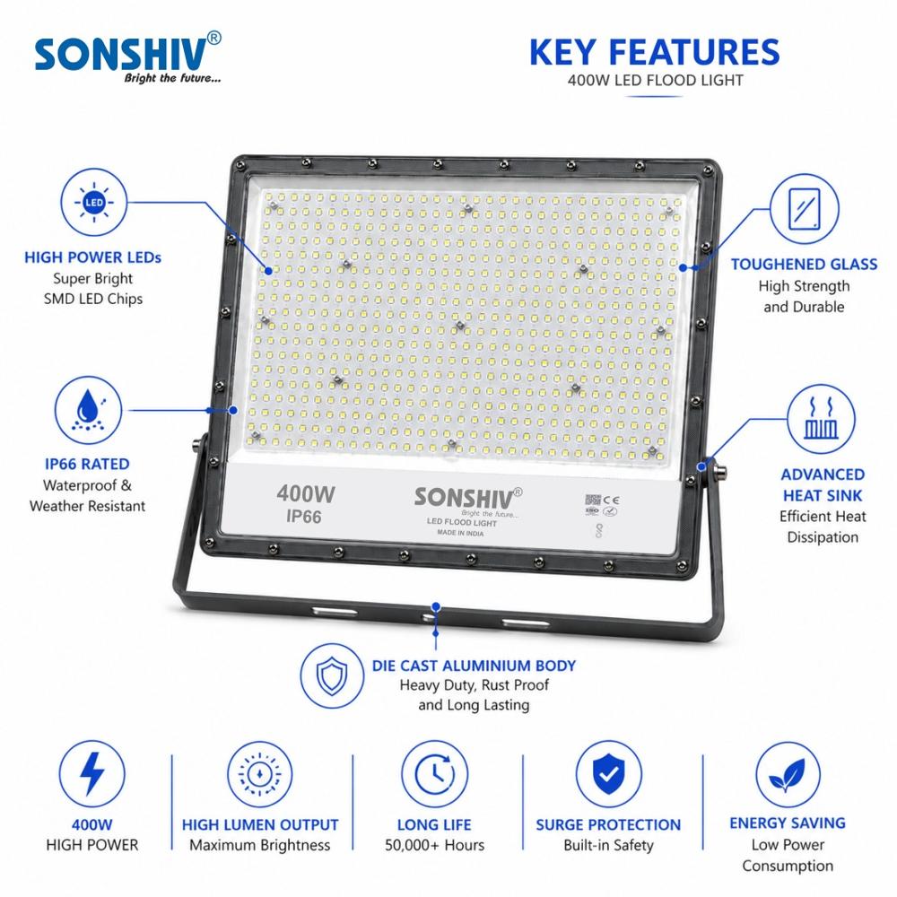 400w Flood Light - Color: All Colour
