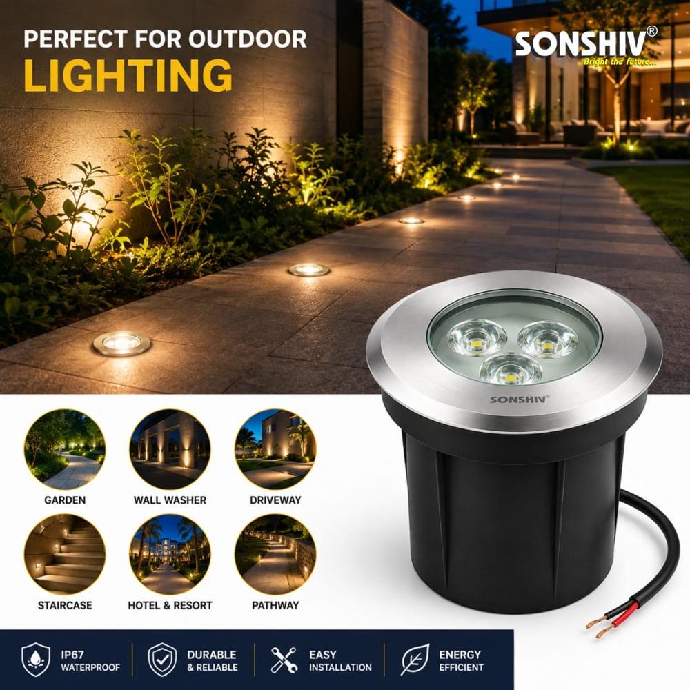12W Fountain Light - Height: 53 Millimeter (Mm)