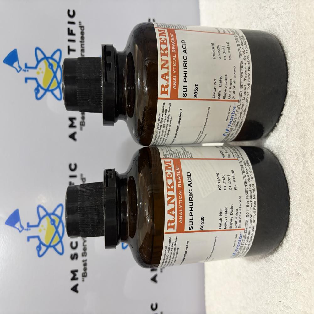 Sulfuric Acid AR 500ml Rankem