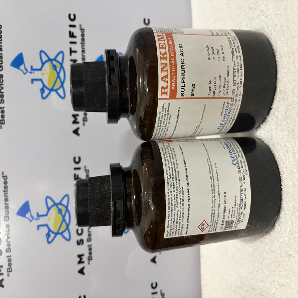 Sulfuric Acid AR 500ml Rankem