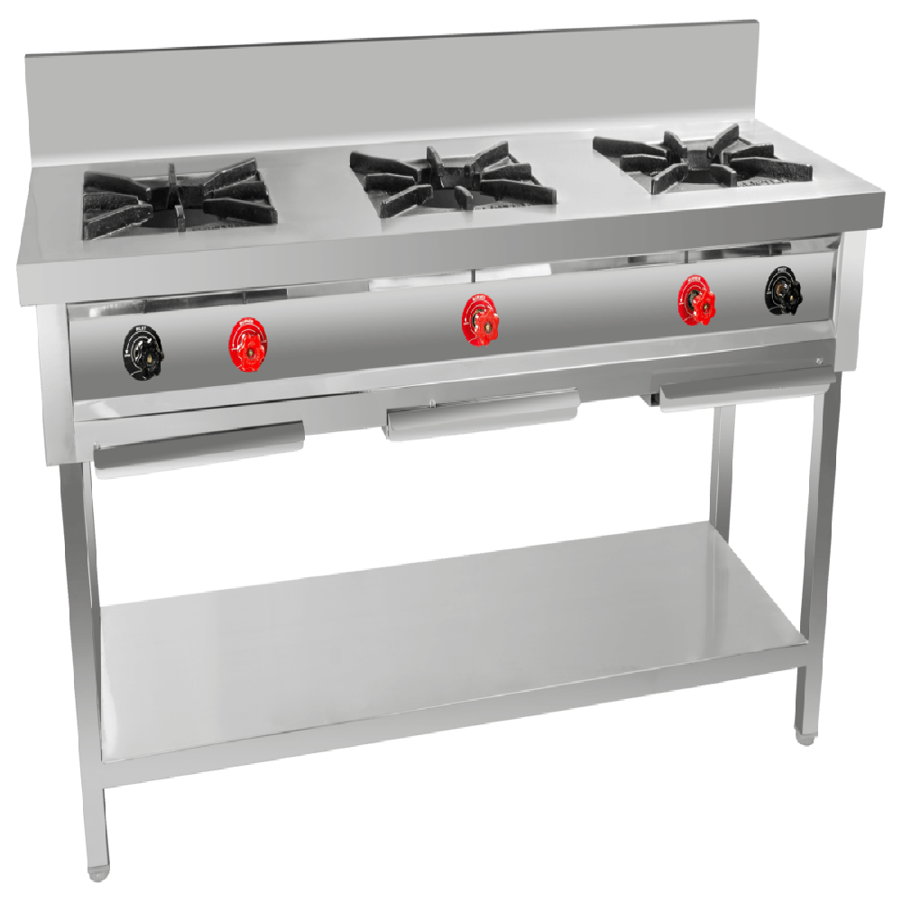 THREE BURNER GAS RANGE