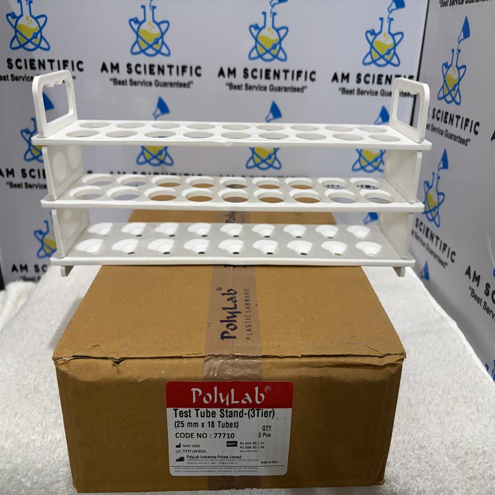 Test Tube Stand 3 Tier 25mm x 18Tubes Polylab