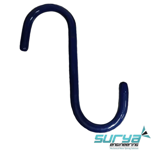 metal coated S hook for heavy duty applications
