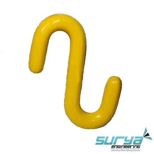 metal coated S hook for heavy duty applications