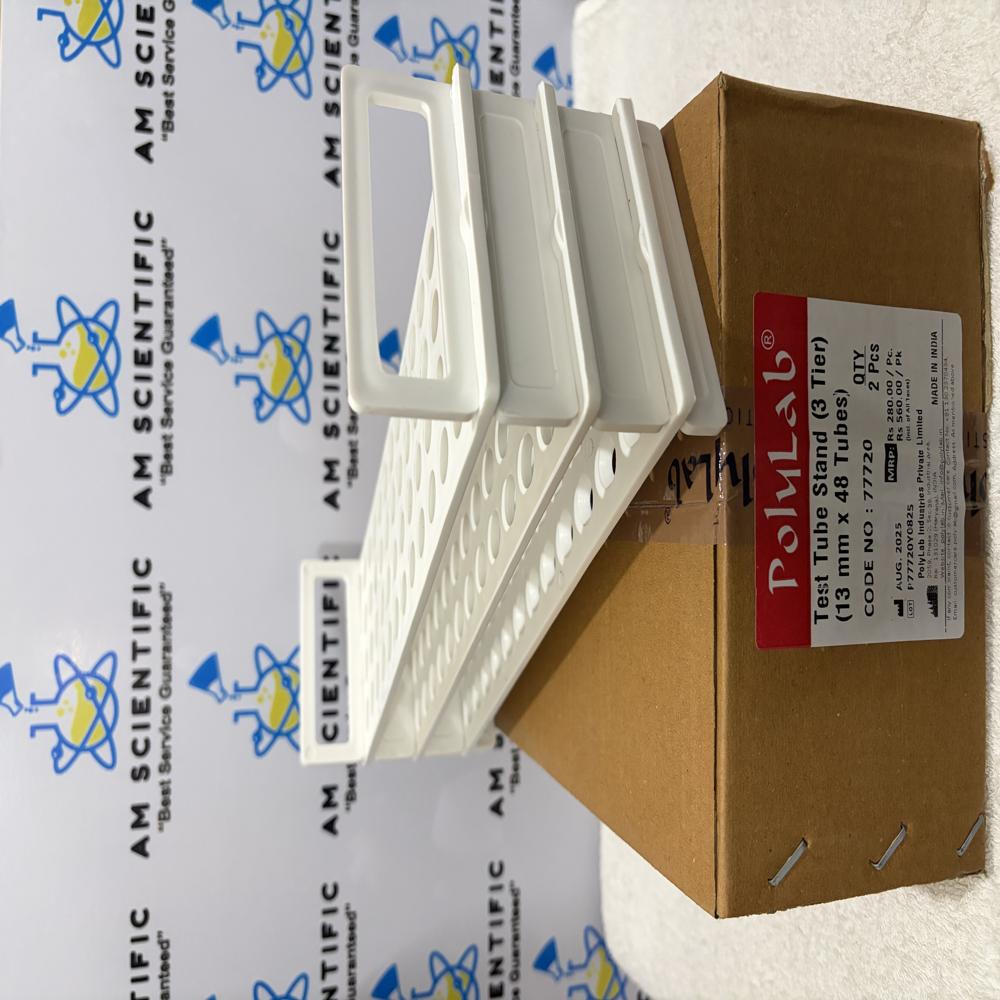 Test Tube Stand 3 Tier 13mm x 48Tubes Polylab