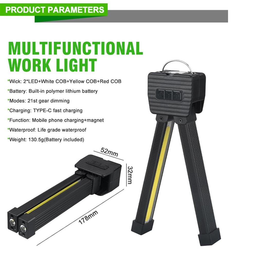 Led Multifunctional Folding Working Light