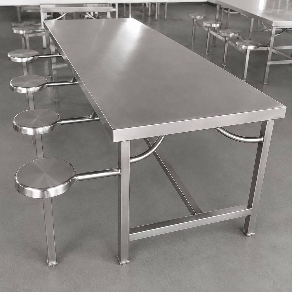 SS Canteen Table with Stool