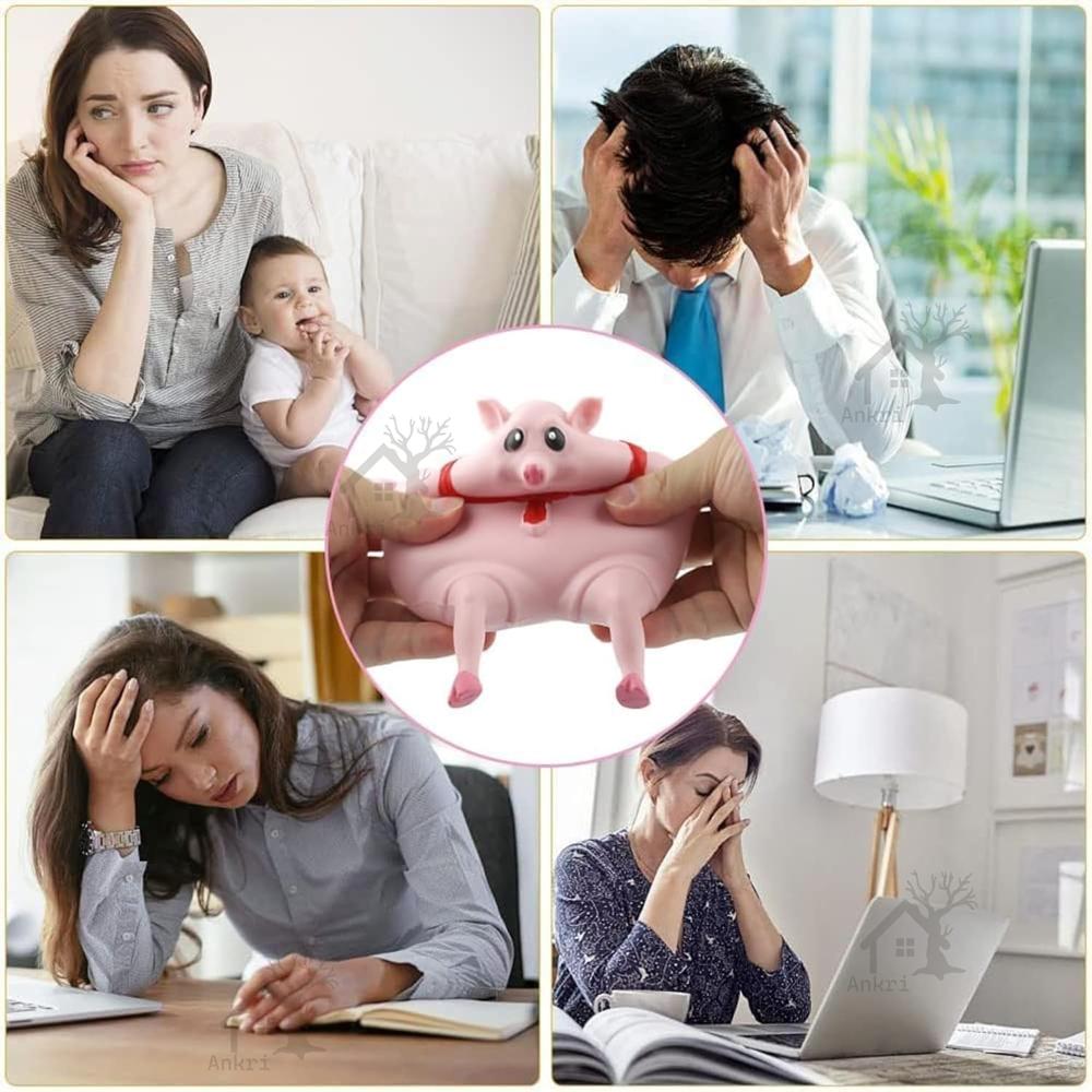 Pink Squishy Pig Toy