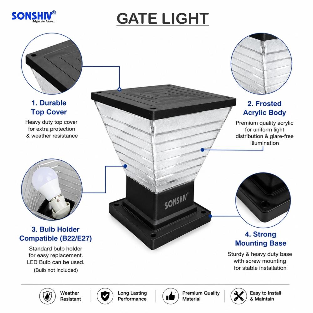 Outdoor Gate Light