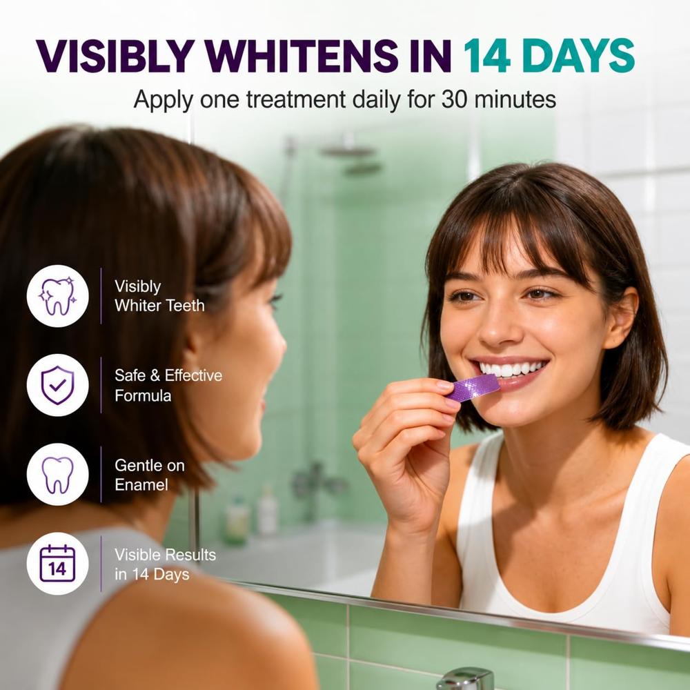 Purple Teeth Whitening Strips
