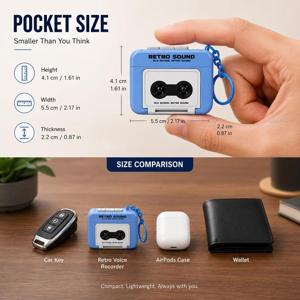 Retro Sound Keychain