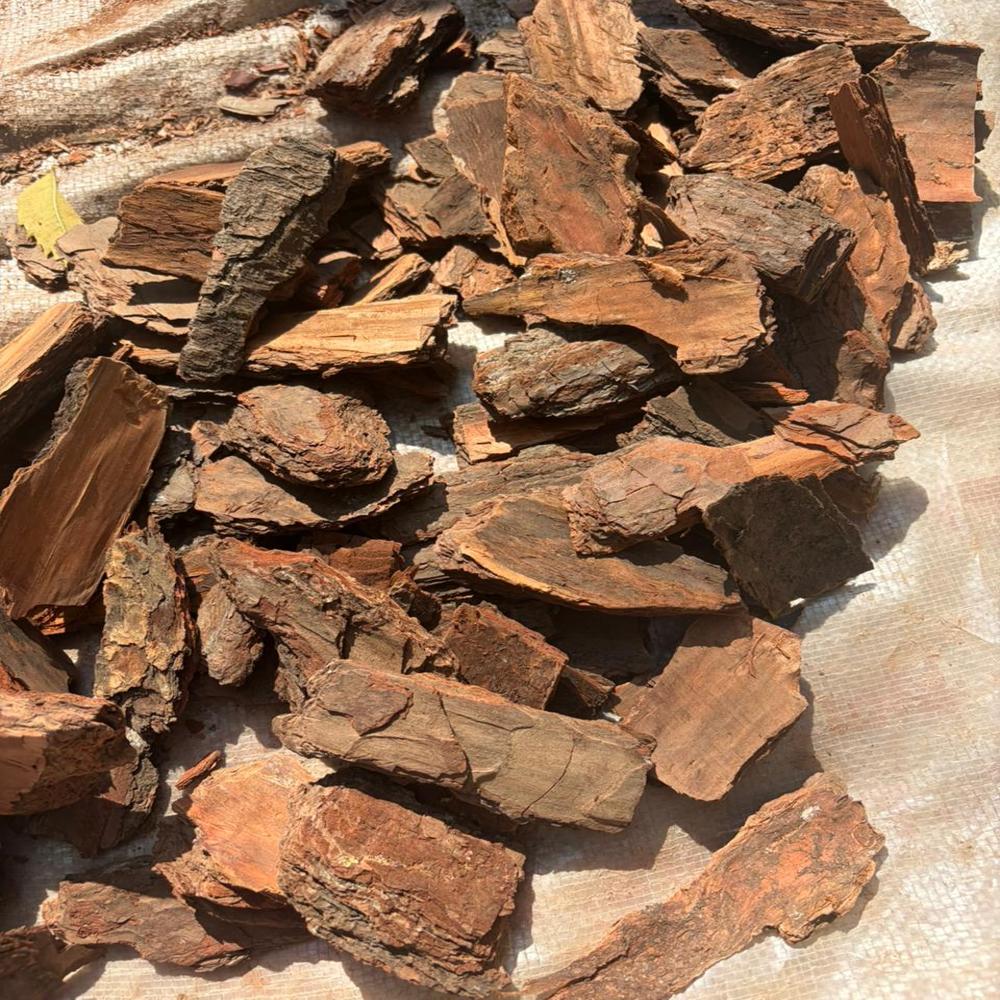 Natural Pine Wood Bark Mulch for Garden Landscaping