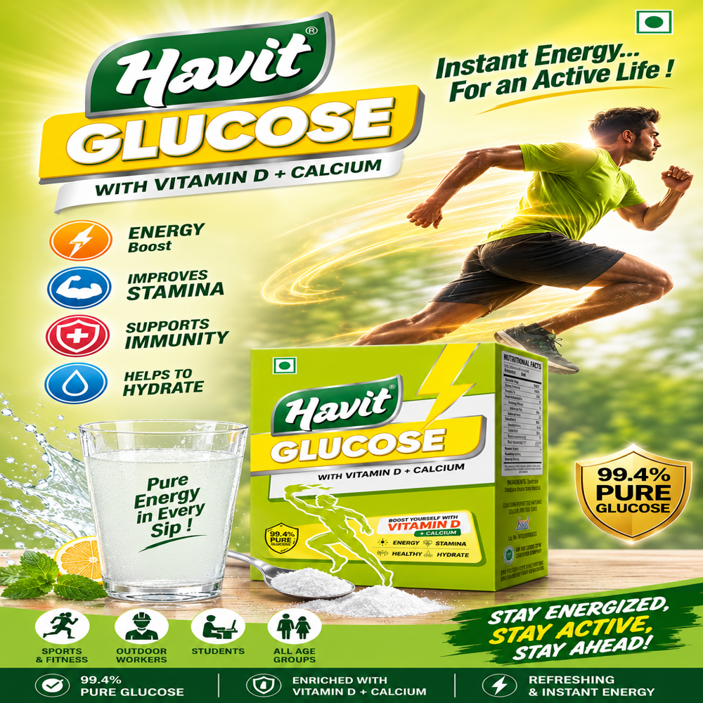 Glucose Powder With Vitamin D - Fat Contains (%): 0%