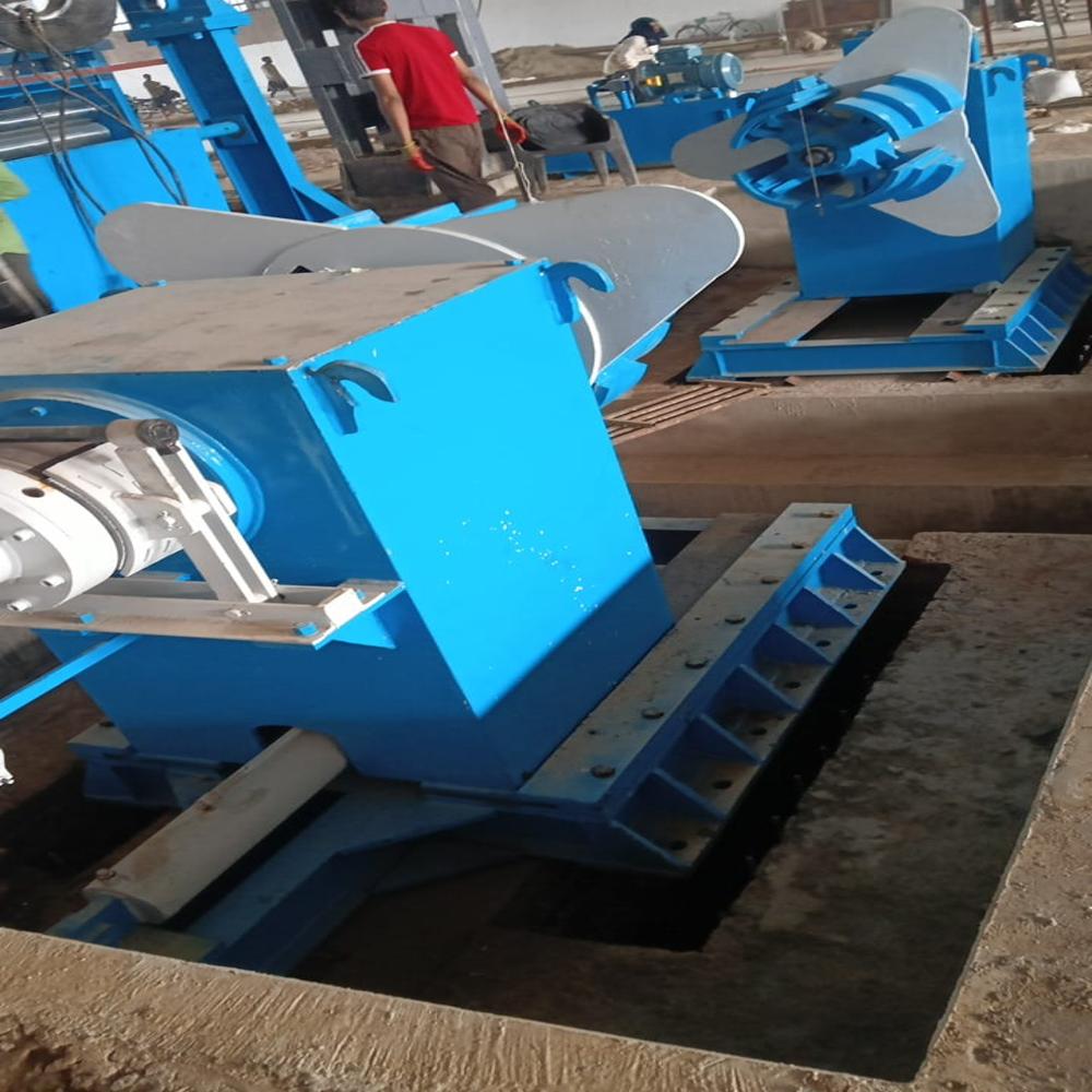 Heavy Duty un coiler With Coil Car 30 TON