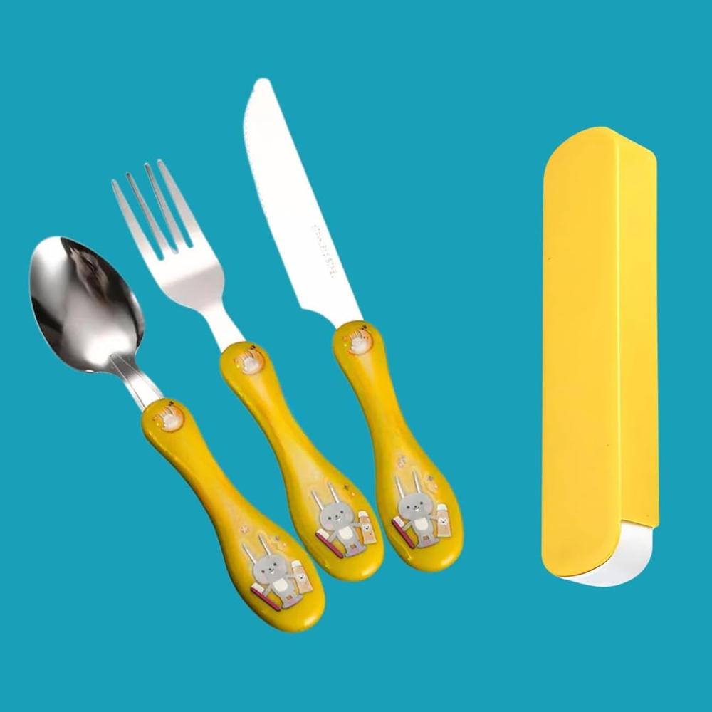 3 Pcs Spoon Set With Case