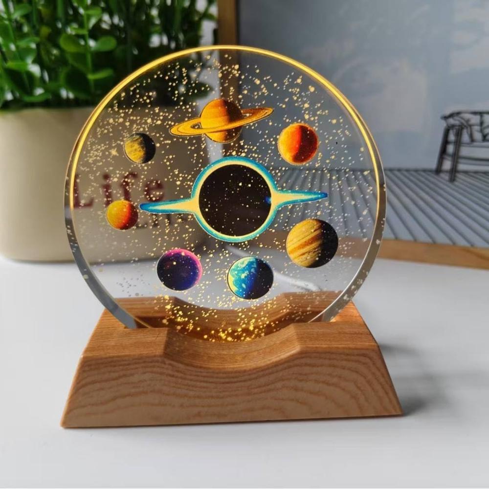 3D Crystal Space Theme Lamp