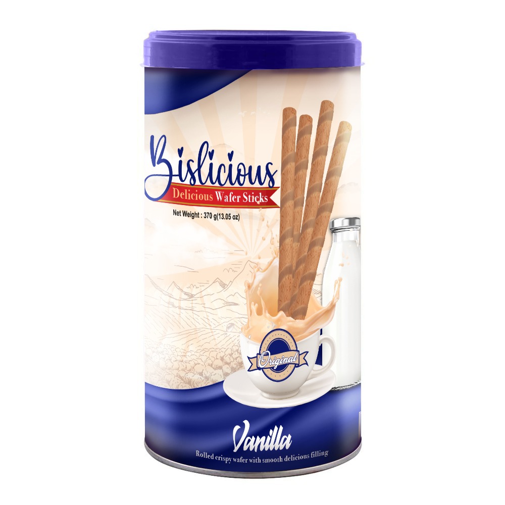 Bislicious Vanilla Wafer Roll-Wafer Sticks